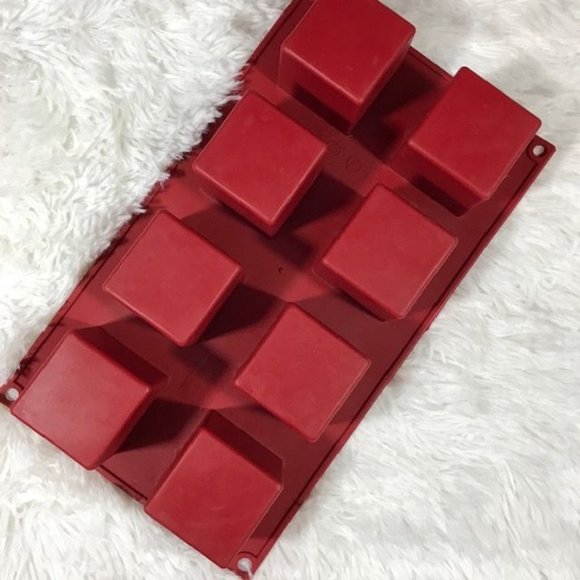 Set of 3 Silicone Sunflower Square Oval Cupcake Soap Muffin Molds - Picture 4 of 9